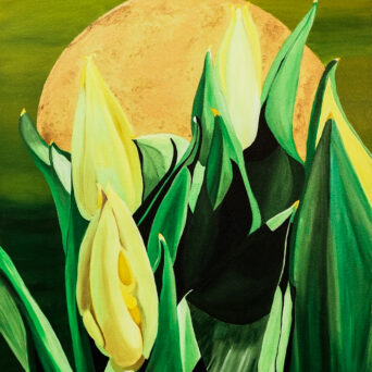 Acrylic painting flowers